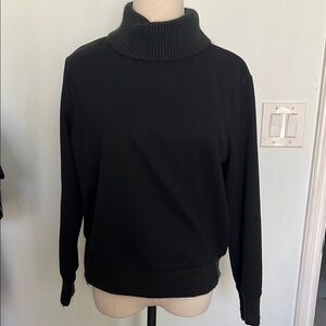 Women's Black Turtleneck Sweater
